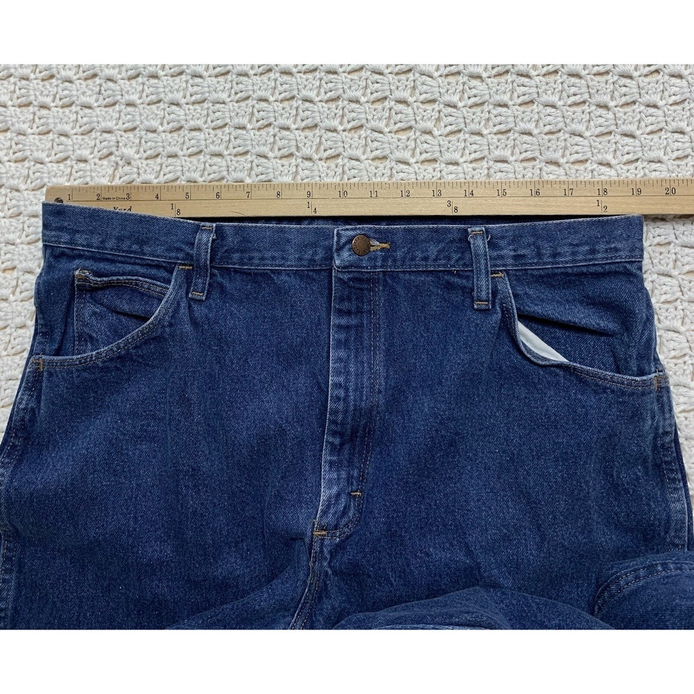 Rustler Jeans Mens Tag 40x32 Approx 38x32 Straight‎ Leg Blue Denim 100%Cotton - Picture 6 of 9